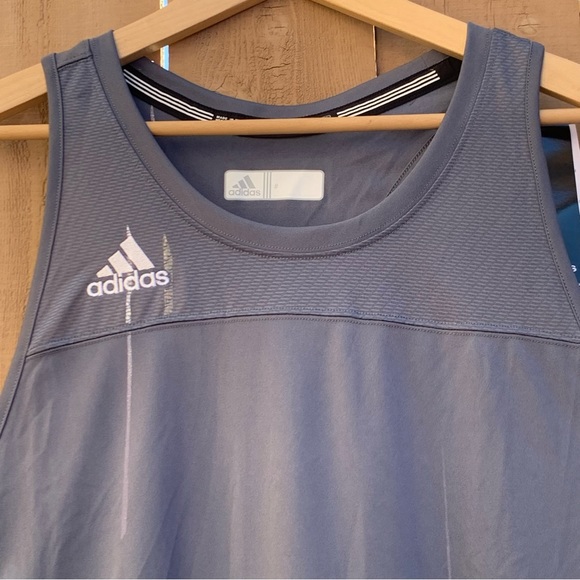 Adidas Men’s sizes S, M, L Black Athletic Tank Top Training Soccer NWT G112 - Picture 2 of 11